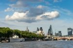 Floating Restaurant And Bar On The River Thames Stock Photo