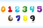 Numerical Text Stock Photo