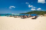 Tourist Beach Thailand Stock Photo