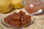 Traditional Quince Jam Stock Photo