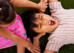 Kids Having Fun Playing Stock Photo