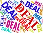 Deal Word Indicating Best Deals And Trade Stock Photo