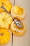 Fresh Yellow Pumpkin Stock Photo