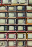 Pile Of Old Retro Tv Stock Photo