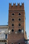 Palace Of Cansignorio In Plaza Del Signori Verona Stock Photo