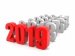 Newyear 2019 Stock Photo