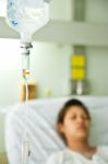 Patient In Hospital Stock Photo