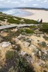 Beautiful Coastline Of Sagres Stock Photo