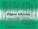 Patent Attorney Indicating Performing Right And Occupations Stock Photo