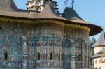 Sucevita, Moldovia/romania - September 18 : Exterior View Of The Stock Photo