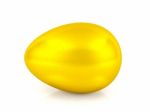 Golden Egg Isolated Stock Photo