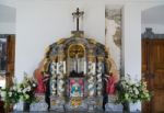 Altar In The Catholic Church In Attersee Stock Photo