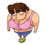 Heavy Weight Girl Stock Photo