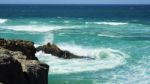 Wild Coast Of Atlantic Ocean Stock Photo