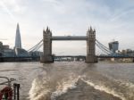 London - February 3 : Tower Bridge In London On February 3, 2014 Stock Photo