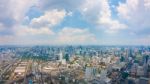 View Of Bangkok City With Clouds Stock Photo