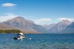 Lake Mcdonald, Montana/usa - September 20 : View Of Lake Mcdonal Stock Photo