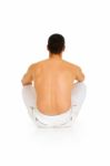 Bare Back Man Stock Photo