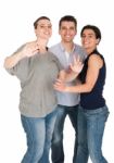 Brother And Sisters Having Fun Stock Photo