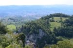 Panoramic View From Castle Stock Photo