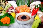 Fresh Sushi Choice Combination Assortment Selection Stock Photo