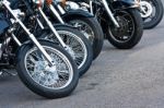 Motorcycle Wheels Stock Photo