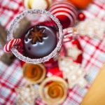 Mulled Wine With Spices And Gingerbread Cookies Stock Photo