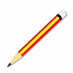 Isolated Of Pencil -  Illustration Stock Photo