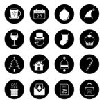 Christmas Icon Set  Illustration Stock Photo