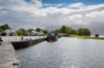 Caledonian Canal At Corpach Stock Photo