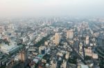 View Of Bangkok Cityscape, Bangkok The Capital City Of Thailand Stock Photo