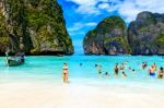 Phi-phi Island, Krabi, Thailand - November 11, 2016: Maya Bay Ph Stock Photo