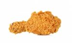 Fried Chicken Isolated On The White Background Stock Photo