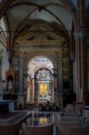 Interior View Of Verona Cathedral Stock Photo