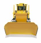 Heavy Crawler Bulldozer  Isolated Stock Photo