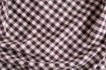 Plaid Tablecloth Background Stock Photo