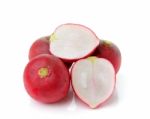 Radish Isolated On White Background Stock Photo