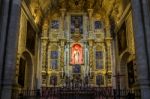 Interior View Of The Cathedral Of The Incarnation In Malaga Stock Photo