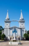 Church In Nakhon Phanom Thailand (wat-nak-bun-anna) Stock Photo