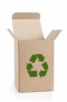 Recycled Paper Box Stock Photo