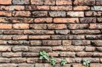 Old Orange Brick Wall Stock Photo