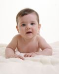 Baby On Front Stock Photo