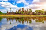 Angkor Wat Temple, Siem Reap In Cambodia Stock Photo