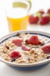 Muesli And Fruit Stock Photo