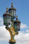 London/uk - March 21 : Decorative Lamp Post On Westminster Bridg Stock Photo