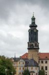 A View Of Weimar Castle In Weimar Stock Photo