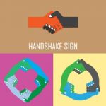 Handshake Sign Stock Photo