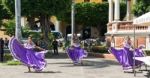 Dancers At Central Park In Granada, Nicaragua Stock Photo