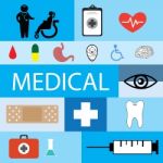 Medical Icon Set  Illustration  Stock Photo