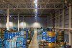 Interior Of New Large And Modern Warehouse Space Stock Photo